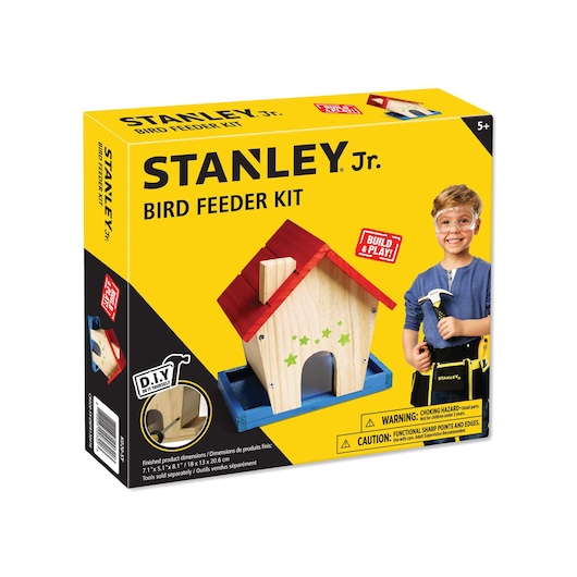 Stanley junior wooden DIY kit bird feeder packed.