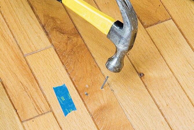 How to fix a squeaky hardwood floor